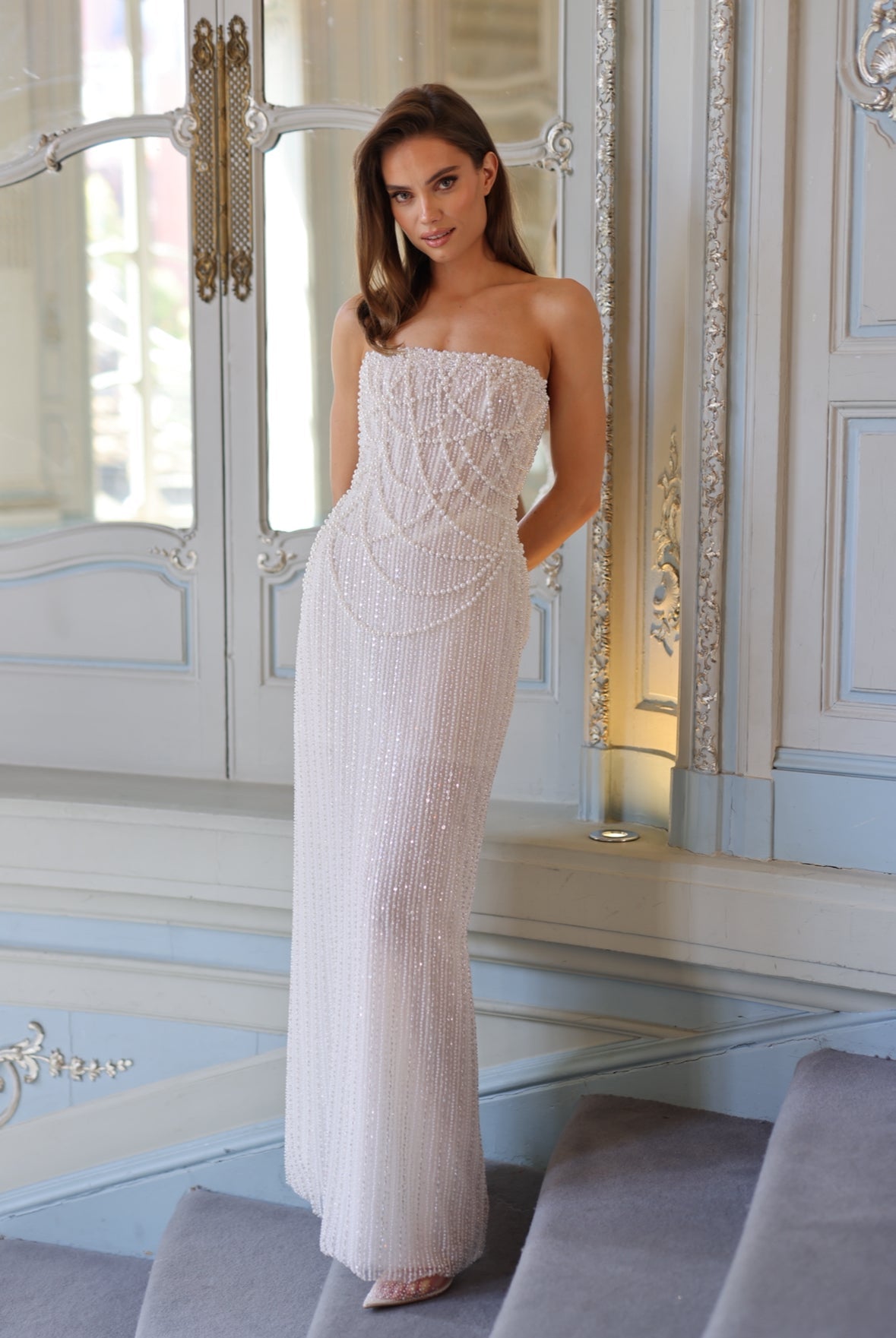 LUSTRE GOWN LINED