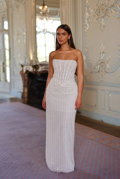 LUSTRE GOWN LINED
