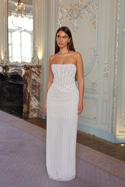 LUSTRE GOWN LINED