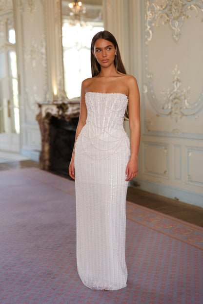 LUSTRE GOWN LINED